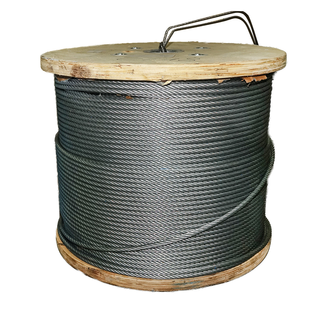 Steel winch cable 6x25 with a 13mm metal core, 1000m/roll