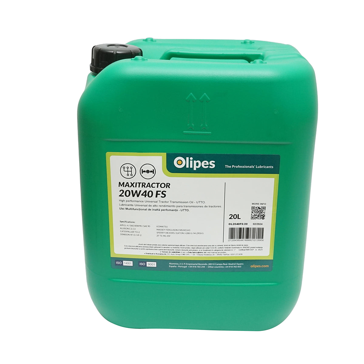Hydraulic transmission oil UTTO Olipes MAXITRACTOR 20W40 FS 20L