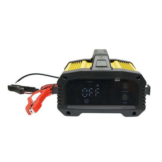 Smart digital charger for 12V-25A/24V-15A battery, fully automatic 4-200 Ah, multiple protections, intelligent repair function
