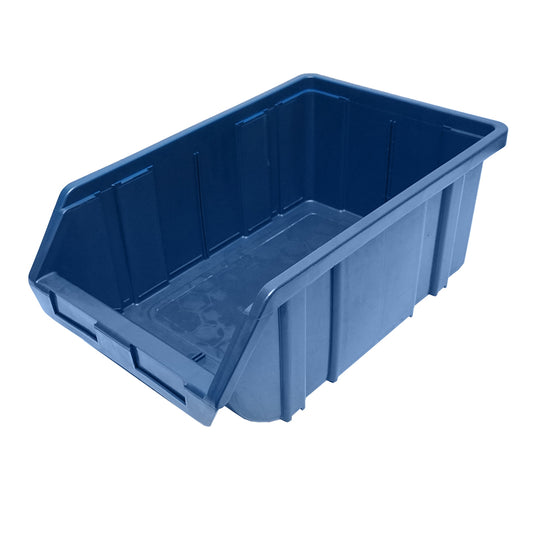 Blue plastic storage box 310x490x190mm