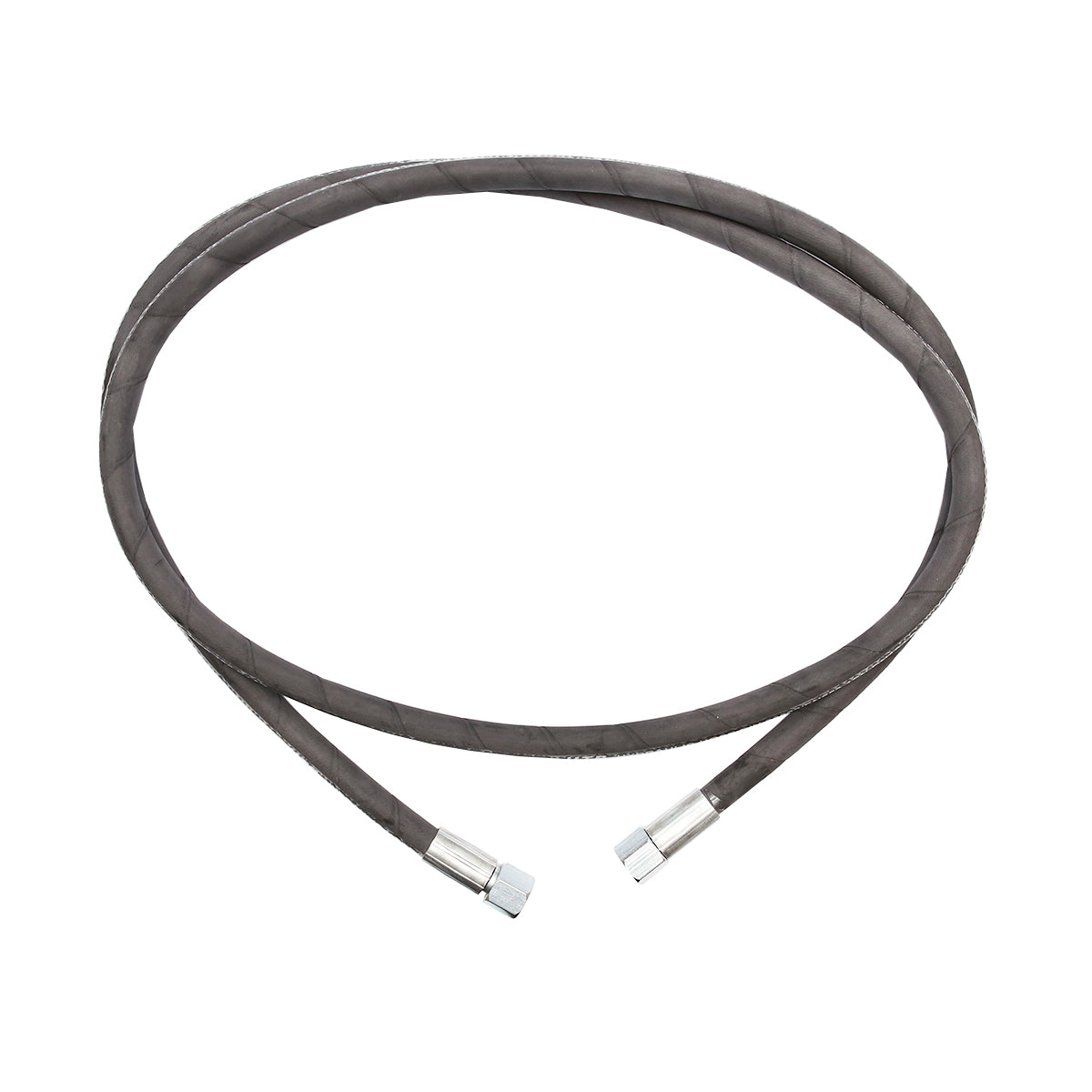 Pressure hose 2SN DN10 certified with threaded ends L=2500mm