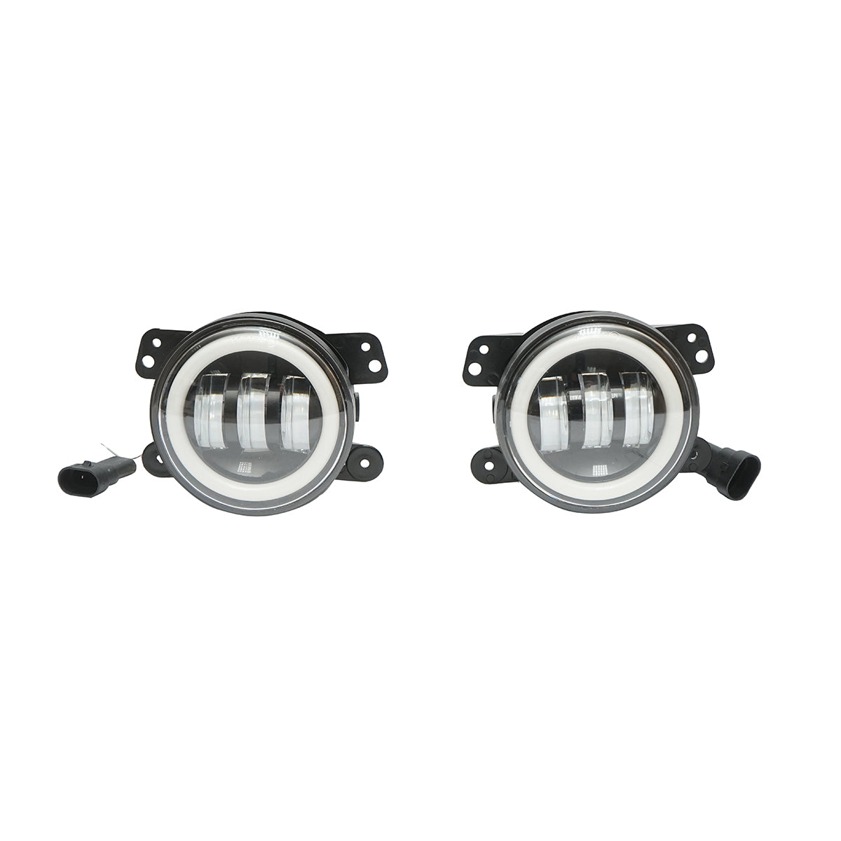 Set of 2 lamps with 6 LEDs 10-60V 30W with daylight type Angel Eyes Breckner Germany