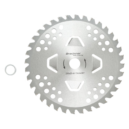 Circular saw disc 230x25.4x1.3mm, 36 teeth for shoulder brush cutter Breckner Germany