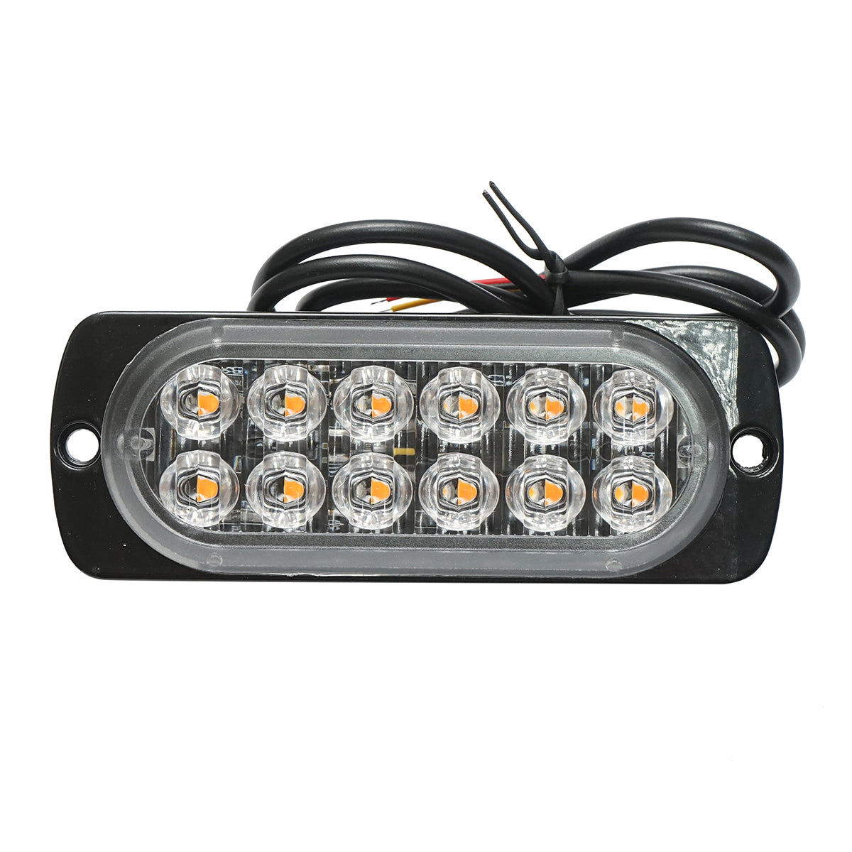 LED marker lamp 12-24V, 12W, yellow, 12 LEDs 110x40x12mm