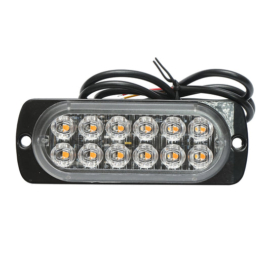 LED marker lamp 12-24V, 12W, yellow, 12 LEDs 110x40x12mm