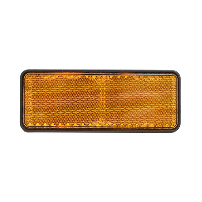 Rectangular reflective sticker with adhesive 90x32mm yellow lateral Breckner Germany