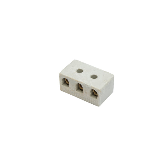 Ceramic connection strip 10A, 3 poles 0.5-6mm Leader