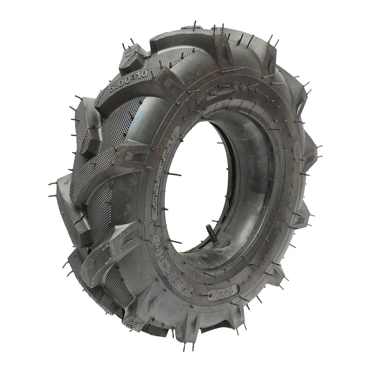 Agricultural tire 500/10 R1 studded with inner tube 6PR