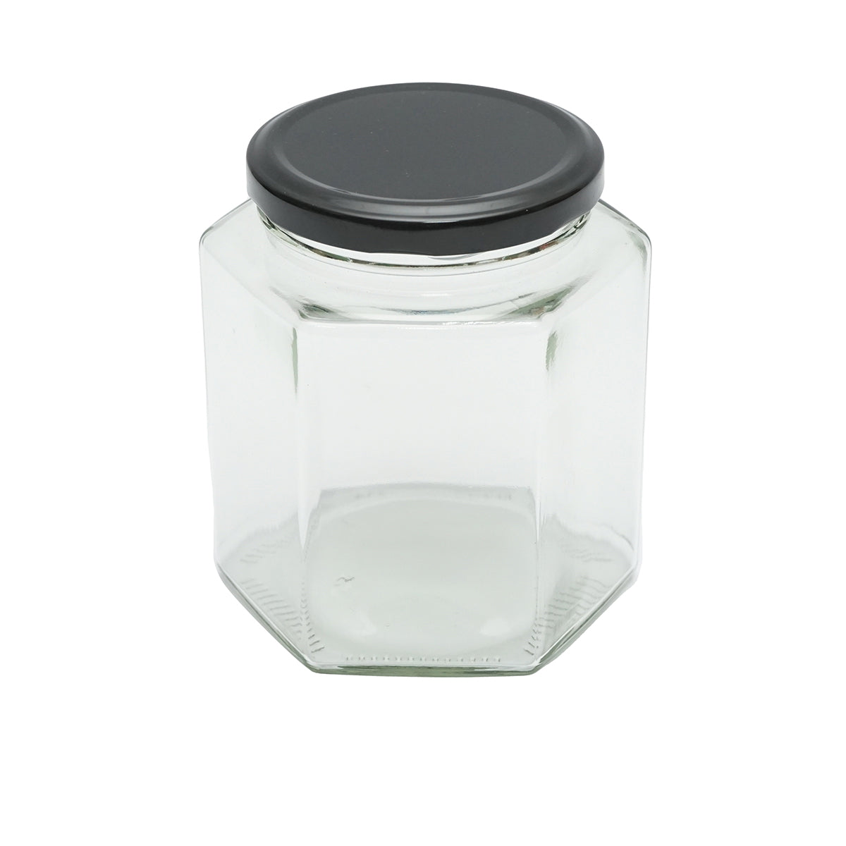 Glass jar with lid for honey 730ml