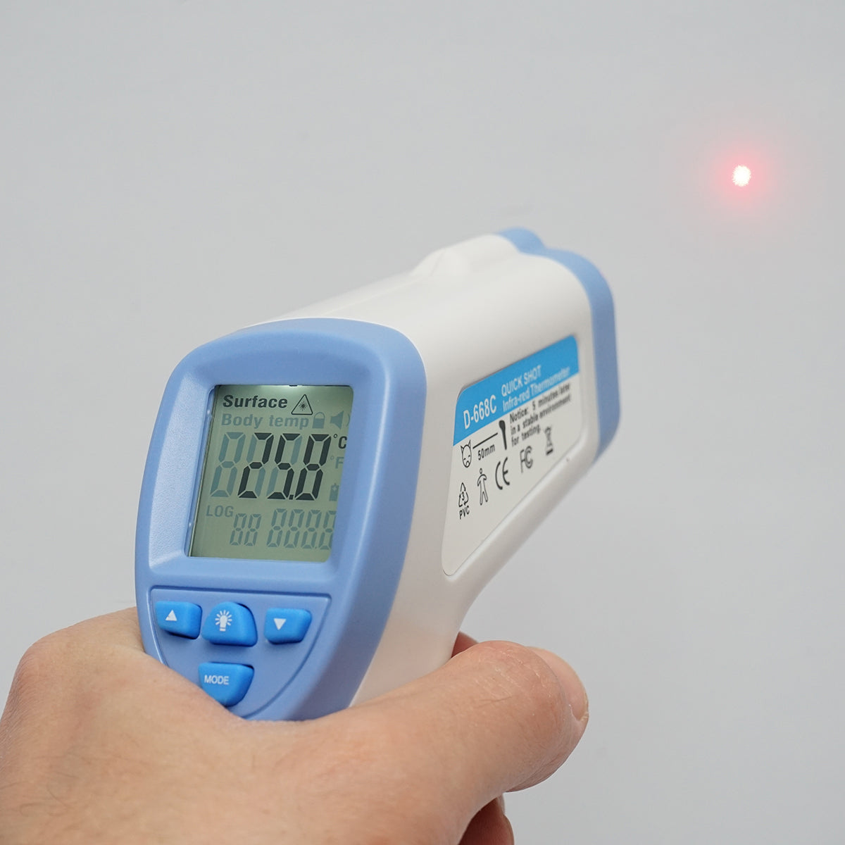 Thermometer, digital measuring device with infrared for animals