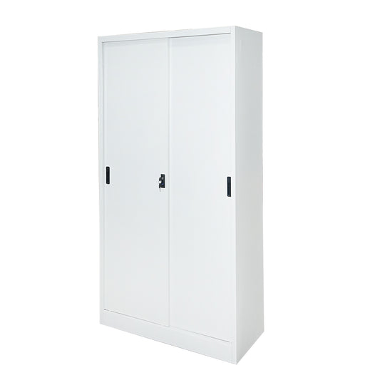Metal cabinet with 2 secure sliding doors and 4 shelves 1900x900x400mm