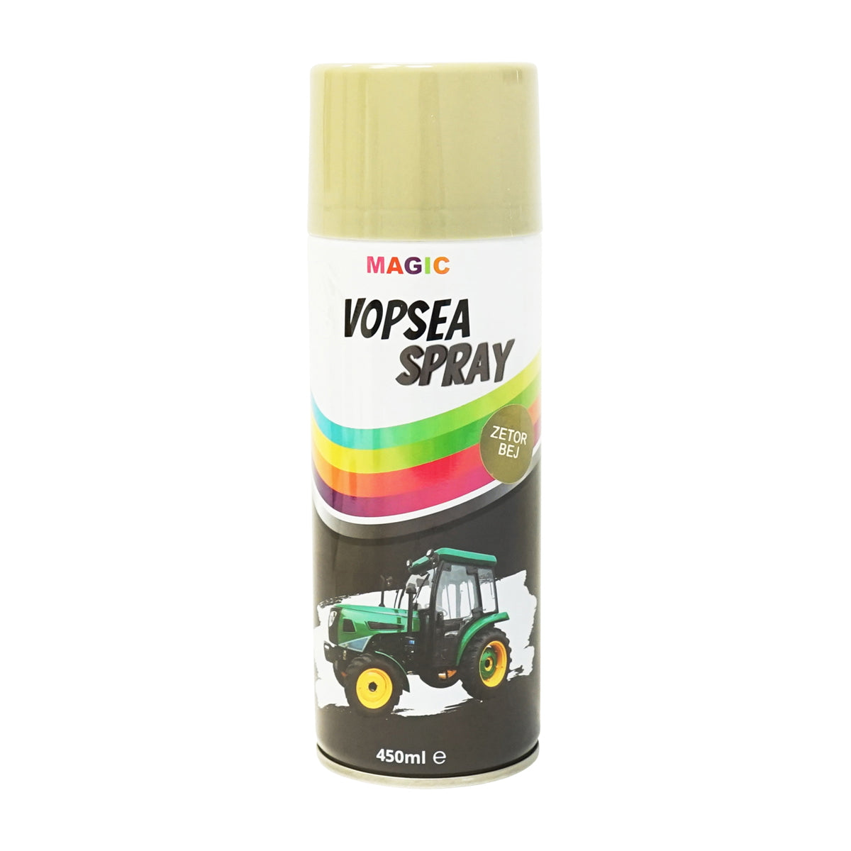 BEIGE GREY OLIVE automotive spray paint professional Zetor type with quick drying 450ml MAGIC