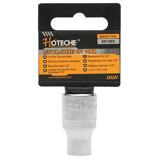 10mm socket key for ratchet with 1/2 inch grip Hoteche