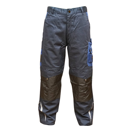 Work pants, polyester with cotton, navy blue, L Breckner Germany