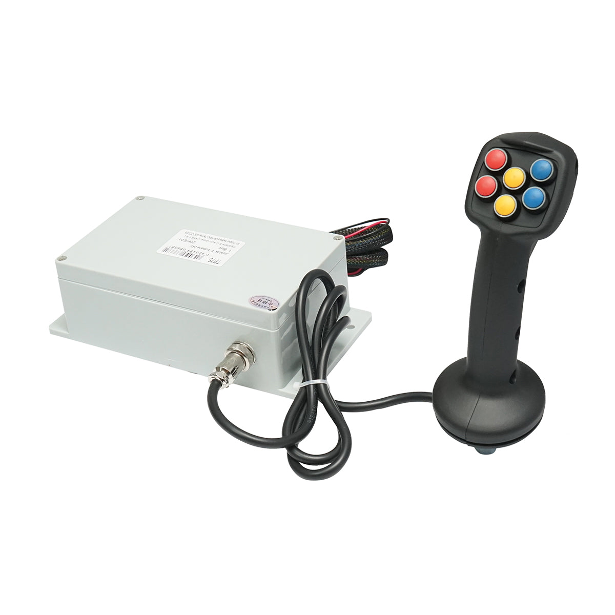 Joystick with 6 electric buttons, 24V with control module