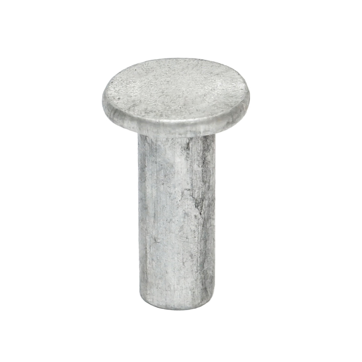 Solid aluminum rivet 4x8mm, head diameter 15mm