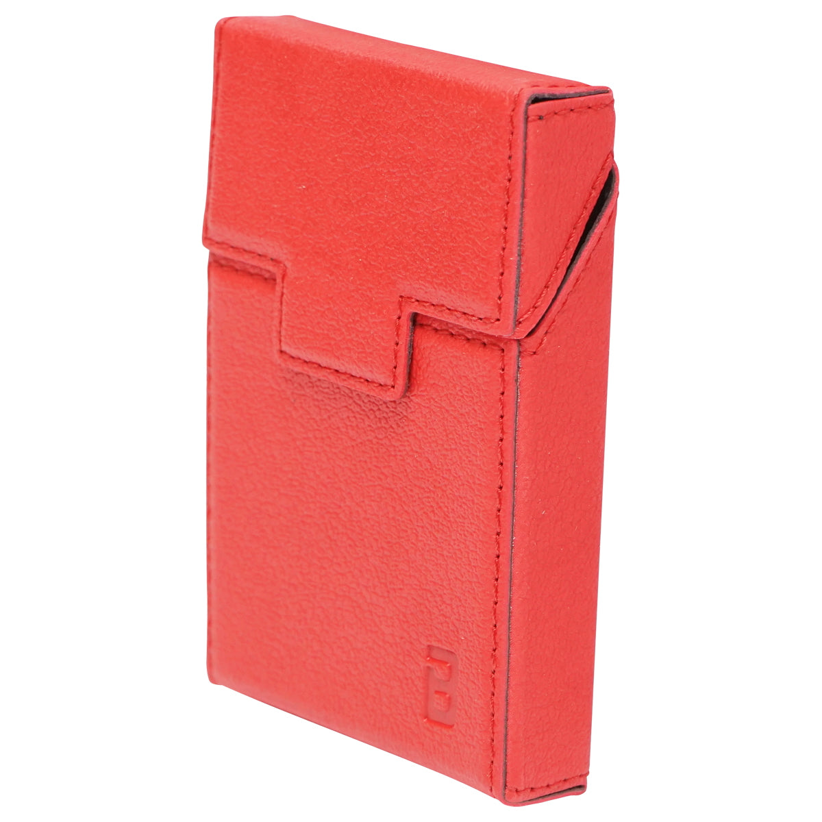 The red leather case for the P24 Breckner cigarette pack