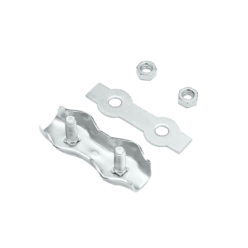 Galvanized electric wire connector with screws for electric fence
