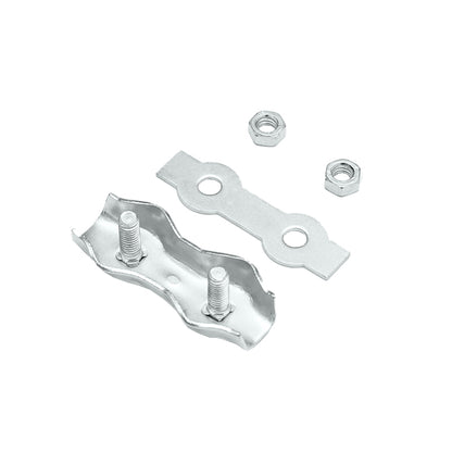 Galvanized electric wire connector with screws for electric fence