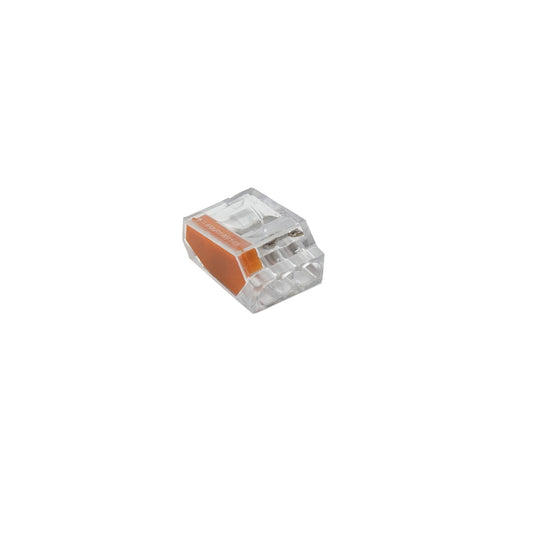 Quick connector for rigid conductor 24A 450V, 3 poles 0.75-2.5mm Leader
