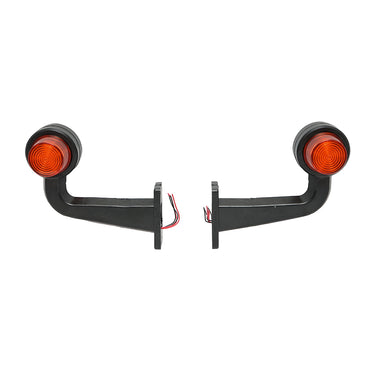 Set of LED side marker lights with arm 12-24V, yellow-red FR0157 Breckner Germany