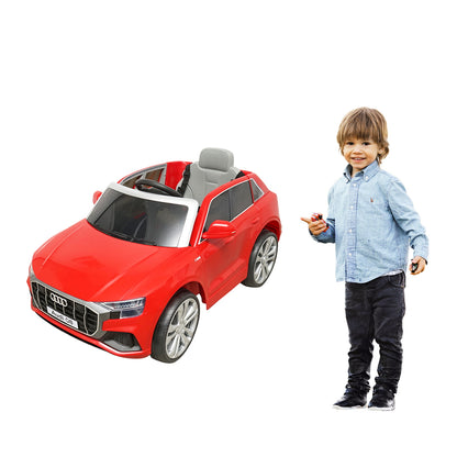 6V/7Ah battery electric car with remote control for kids JJ2066 Audi Q8 red