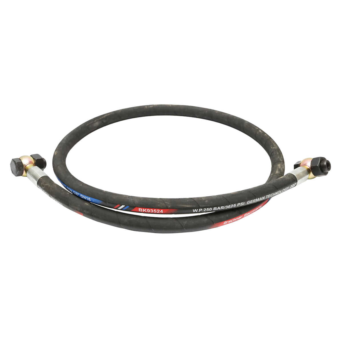 Power steering hose U-650 DN16x2 L=2000mm 38.58.024 Forestry Tractor with bleed screw, M24 plug