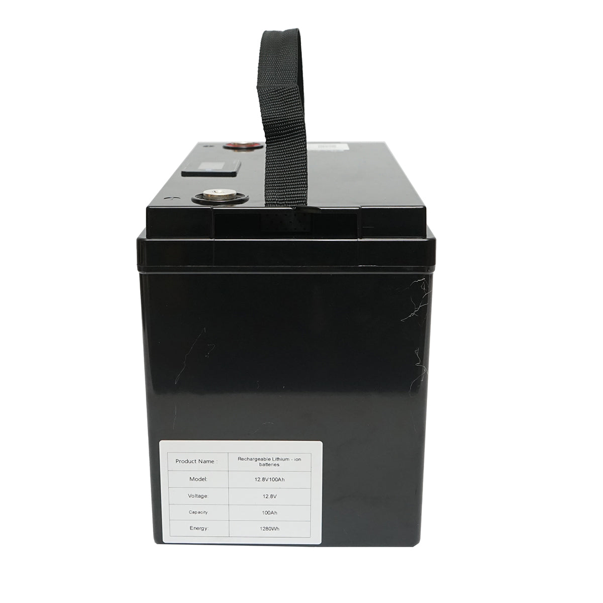 Li-ion LifePo4 Battery 12.8V, 100Ah (deep cycle) with BMS, LCD display and temperature protection Breckner Germany