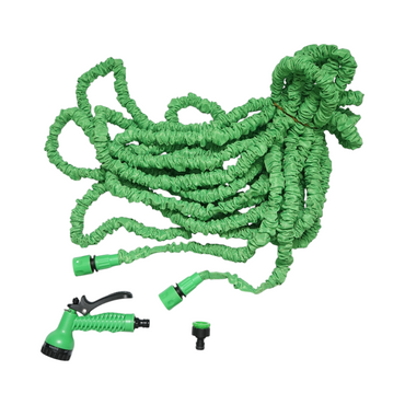 Expandable garden hose TPE 10-30m with adjustable pistol, 7 modes, 3/4 adapter, 1/2 quick coupling.