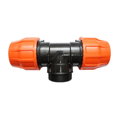 Your equal compression Layflat with external thread D3x3x3 toll PN6 for irrigation systems