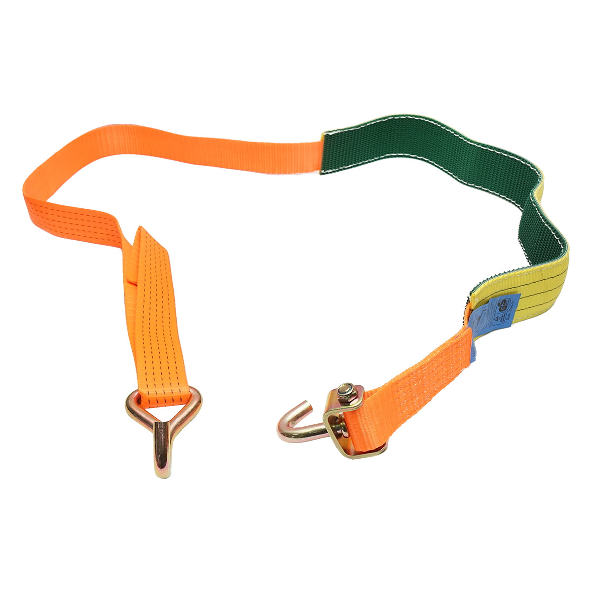 Car wheel anchoring strap 2.5m, hooks and ratchet Breckner Germany