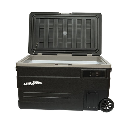 Car refrigerator with compressor 80W, capacity 74L, power supply voltage 12-24-220V, LCD screen, 831x465x458mm U75E AUTOSPEED