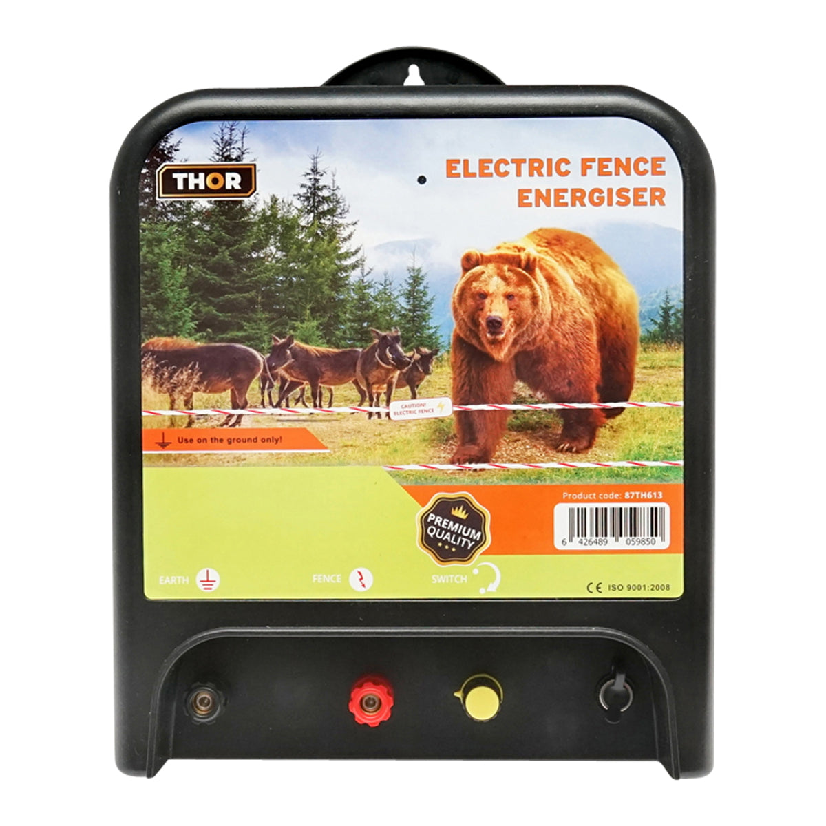 DC 220V/AC 12V impulse generator device, 7 Joules electric fence Thor for cattle-bear-wild boar