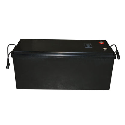 Li-ion LifePo4 Battery 25.6V / 2.56 KWh, 100Ah with BMS, LCD display and temperature protection 522x238x218mm IP65 CHILWEE