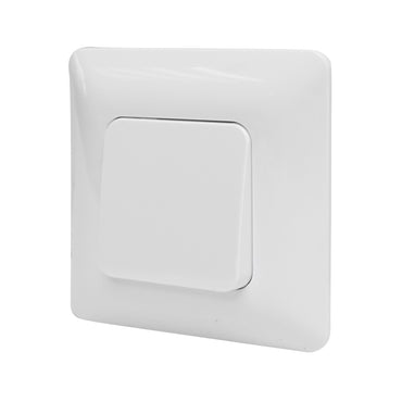 Simple white switch ST 220V - 250V, 10A built-in