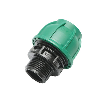 Compression fitting with external thread D32mmx1 inch, PN10 Bar for irrigation systems