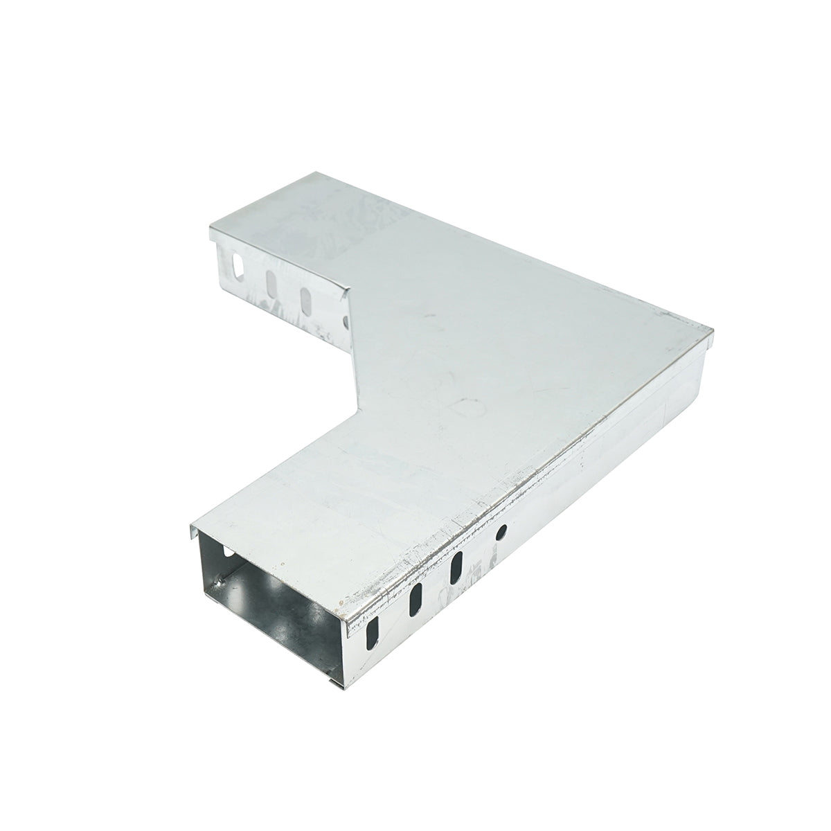 Horizontal bracket at 90 degrees made of galvanized steel for a 50x100mm gutter