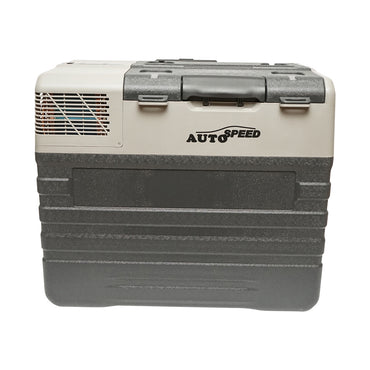 Car refrigerator with compressor and trolley wheels 52L 12-24-220V 60W