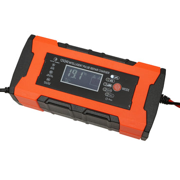 Charger, 12V 10A/24V 5A digital battery maintainer, smart repair pulse function