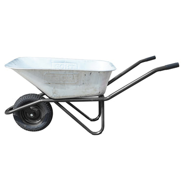 100L metal wheelbarrow with pneumatic wheel 400/8 and galvanized tub 895X642X298mm Thor