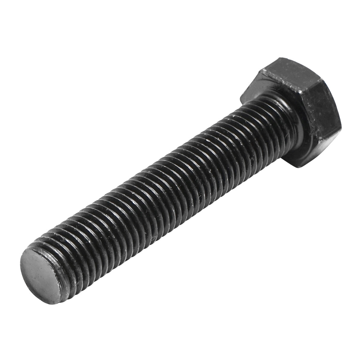 Black screw with hexagonal head DIN 933 M20x100 G10.9 25 pcs/bag