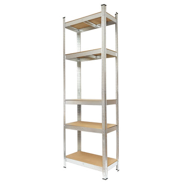 Metal shelf with 5 MDF shelves, 170x80x30cm, 100kg/shelf, assembly without screws Breckner Germany