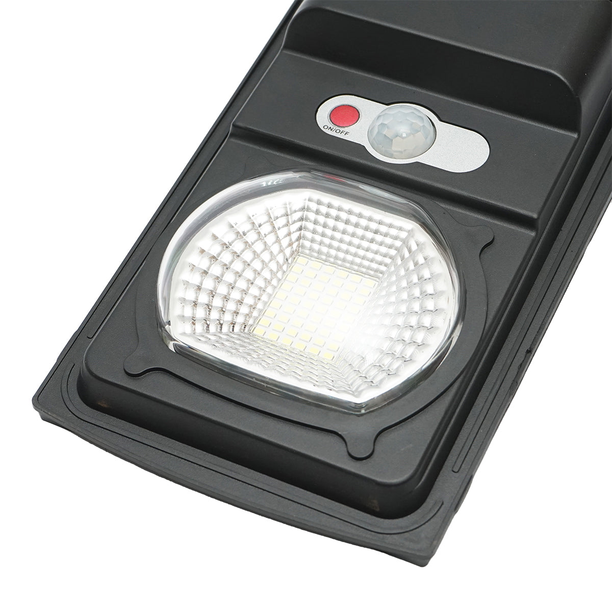 100W LED solar lamp with 3W solar panel, LifePo4 battery 3.2V/3Ah, 6500K, 187lm with 250mm mounting arm, motion sensor IP65 Breckner Germany