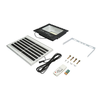 60W LED projector with 10W solar panel, 1200mAh battery, and remote control IP67 Breckner Germany