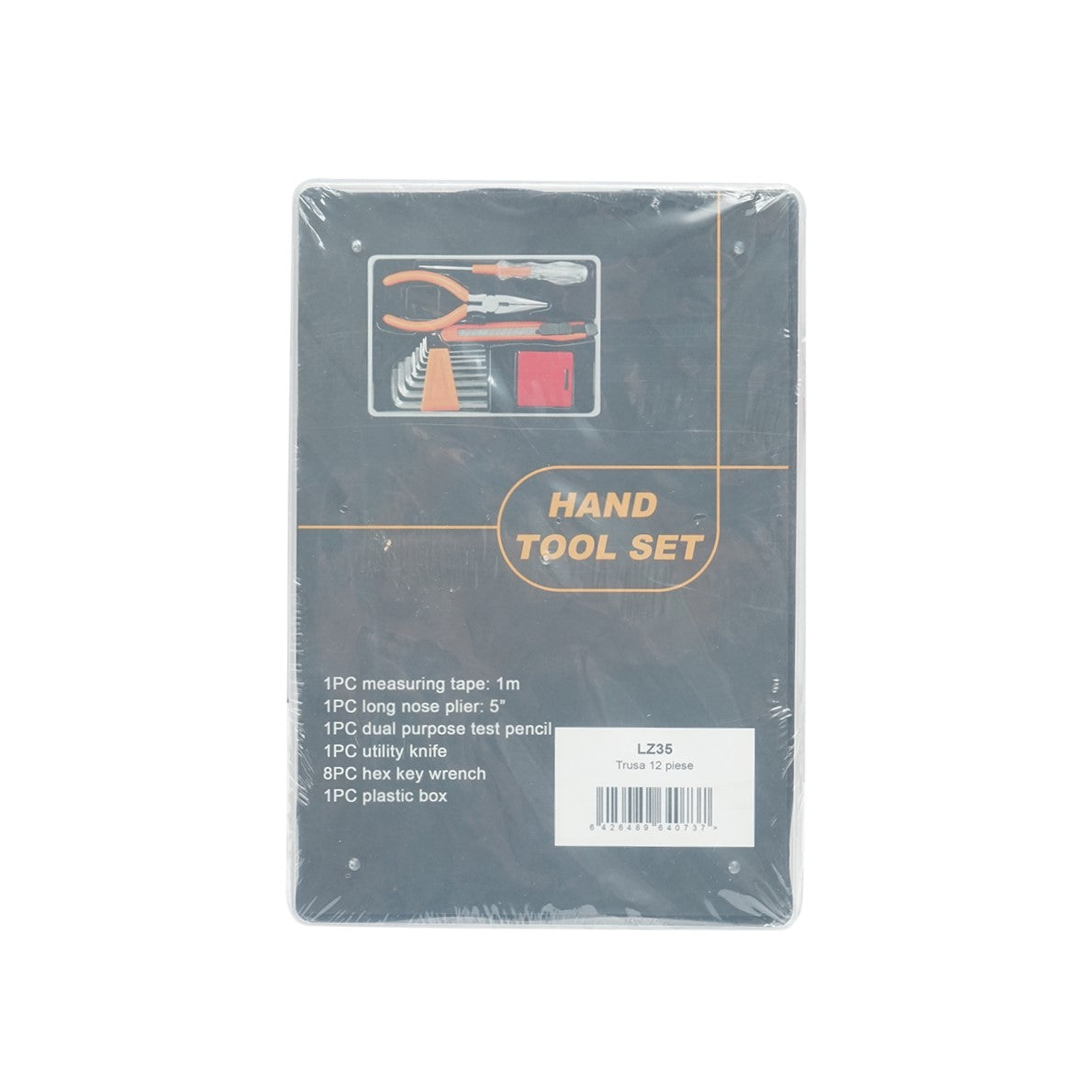 Combined tool and equipment set 12 pieces