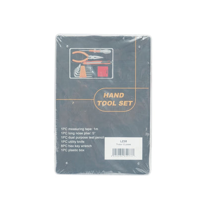 Combined tool and equipment set 12 pieces