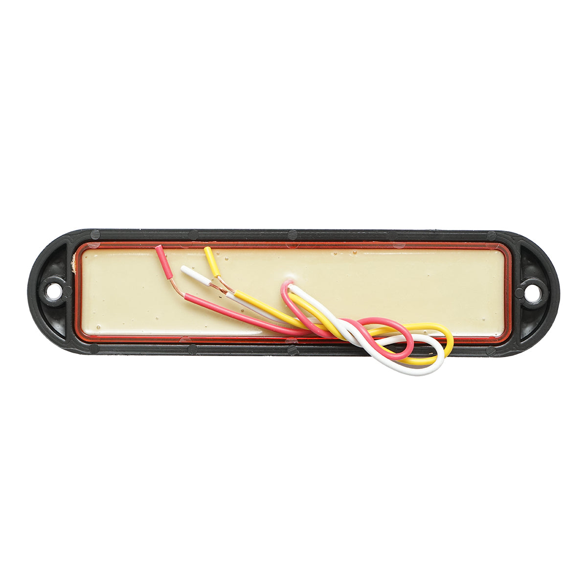 LED side marker lamp 12-24V, yellow 4 functions 155x37mm, black frame Breckner Germany