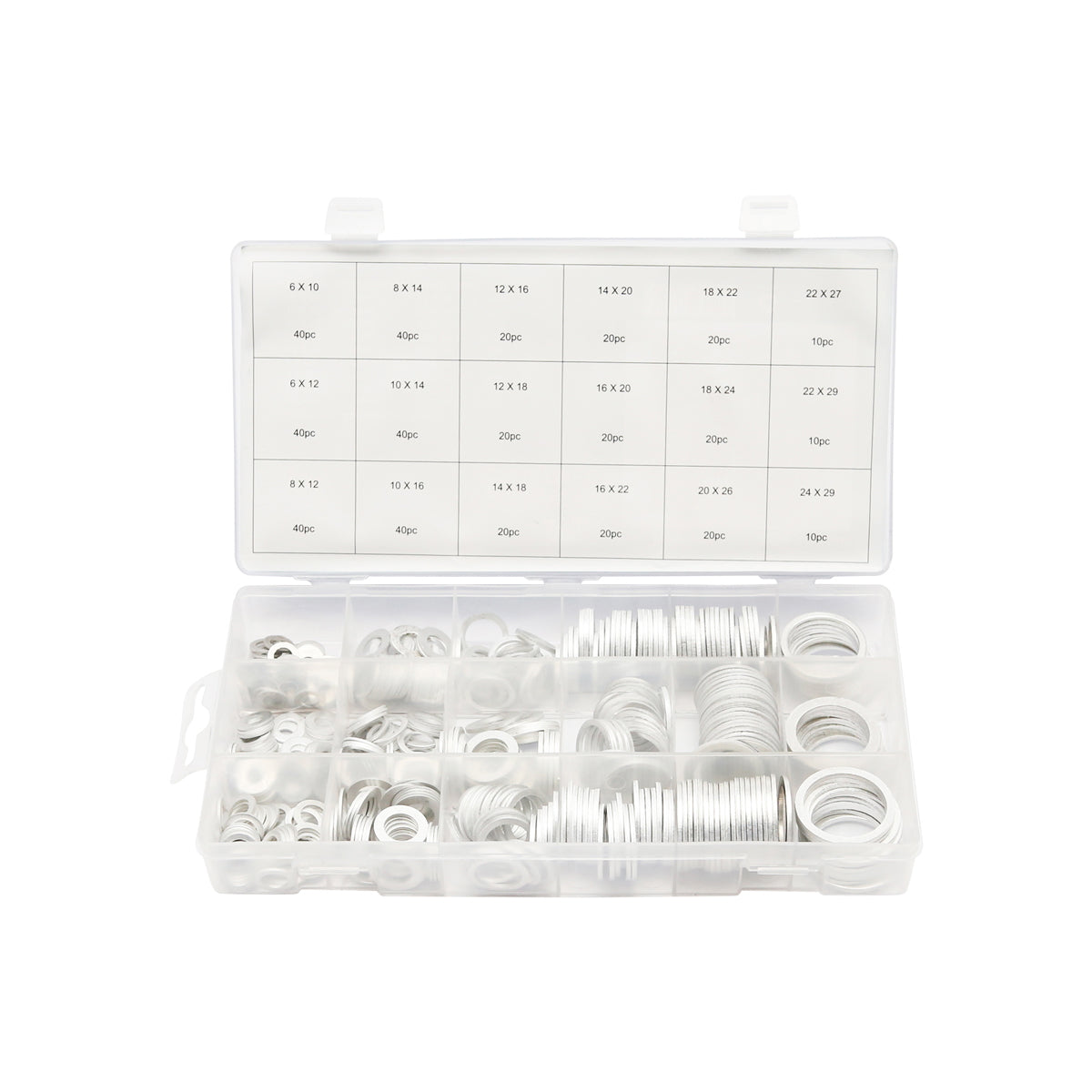 Aluminum washer kit 450 pieces
