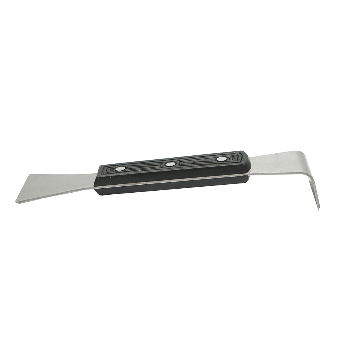 Stainless steel beekeeping scraper with a plastic handle L=200mm