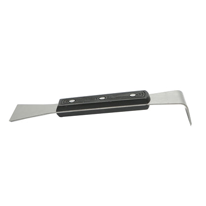 Stainless steel beekeeping scraper with a plastic handle L=200mm